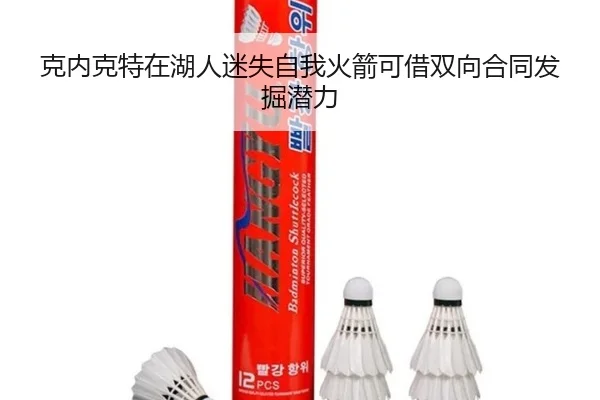 克内克特在湖人迷失自我火箭可借双向合同发掘潜力 - ODSports